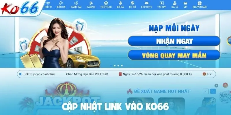Cập nhật link vào KO66