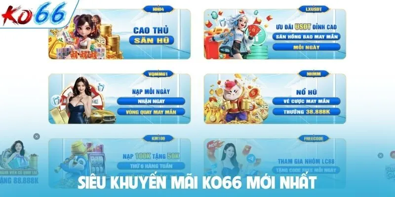 Siêu khuyến mãi KO66 mới nhất